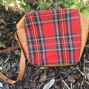 Vintage 70’s Plain Tartan Carry All Bag